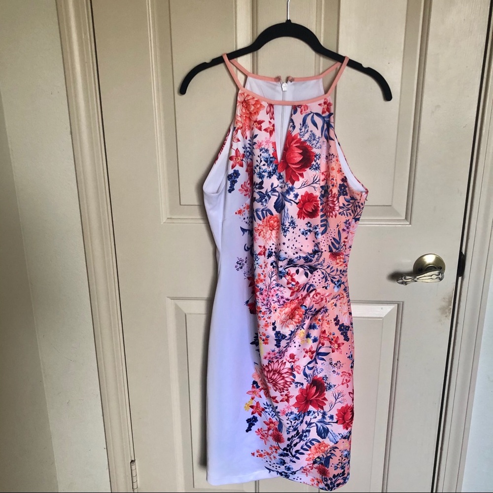 Guess floral halter dress